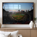 PNC Park Evening Game Triple Canvas Wall Art - Pittsburgh