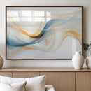 Decorative Turquoise Abstract Wave Wall Art Canvas Print by MyGreatCanvas | Canvas Wall Art Prints | Photo Prints & Wall Decor