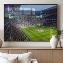 Tottenham Hotspur Stadium Canvas Print, Match Day Triple
