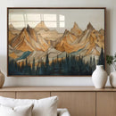 Rustic Wood Mountain Wall Art Print | Triptych Giclee Print by MyGreatCanvas | Canvas Wall Art Prints | Photo Prints & Wall Decor