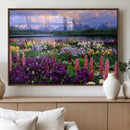Wildflower Canvas Print – Blooming Floral Meadows with