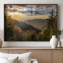 Sunrise Over the Smoky Mountains Canvas Wall Art –