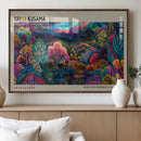 Framed Japanese 1986 Wall Art Print, Yayoi Kusama 1986 Wall