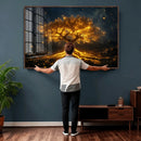 Golden Tree of Life Canvas Wall Art Print - Majestic Glowing by MyGreatCanvas | Canvas Wall Art Prints | Photo Prints & Wall Decor