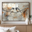Abstract Watercolor Chickadee Bird Canvas Wall Art Print - by MyGreatCanvas | Canvas Wall Art Prints | Photo Prints & Wall Decor