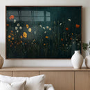Framed Wildflower Field Wall Art, Framed Vintage Botanical