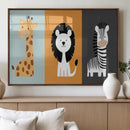 Boho Jungle Animal Nursery Wall Art Prints – Safari Decor