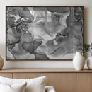 Black White Abstract Canvas Wall Art - Fluid Ink Artwork - by MyGreatCanvas | Canvas Wall Art Prints | Photo Prints & Wall Decor