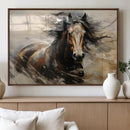 Abstract Horse Wall Art Canvas Print – Large Western