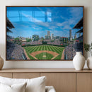 Wrigley Field Chicago Cubs Panoramic Art Multi-Piece Canvas