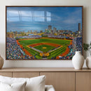 Wrigley Field Chicago Cubs Panoramic Canvas Print –