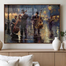 Afro Abstract Jazz Music Wall Art Canvas Print – Colorful