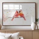Cardinal Bird Canvas Wall Art - Male and Female Cardinal by MyGreatCanvas | Canvas Wall Art Prints | Photo Prints & Wall Decor