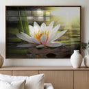 Lotus Flower Wall Art Canvas Print, Water Lily Large Wall