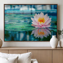 Lotus Flower Wall Art Canvas Print, Water Lily Large Wall