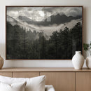 Moody Forest Wall Art – Framed Mountain Fog Canvas Artwork, by MyGreatCanvas | Canvas Wall Art Prints | Photo Prints & Wall Decor