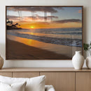 Tropical Beach Wall Art – Framed Sunset Ocean Canvas by MyGreatCanvas | Canvas Wall Art Prints | Photo Prints & Wall Decor
