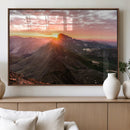 Mountain Sunrise Wall Art – Framed Alpine Ridge Canvas by MyGreatCanvas | Canvas Wall Art Prints | Photo Prints & Wall Decor