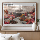 Yayoi Kusama Wall Art Canvas Print – Framed Large Abstract