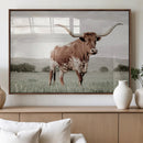 Texas Longhorn Wall Art – Framed Spotted Cattle Canvas by MyGreatCanvas | Canvas Wall Art Prints | Photo Prints & Wall Decor