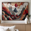 Abstract Mountain Wall Art Canvas Print – Vibrant Stylized by MyGreatCanvas | Canvas Wall Art Prints | Photo Prints & Wall Decor