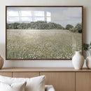 Charming Daisy Field Wall Art Canvas Print – Framed Pastel