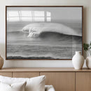 Monochrome Seascape Wall Art Canvas Print – Framed Surf Wave by MyGreatCanvas | Canvas Wall Art Prints | Photo Prints & Wall Decor