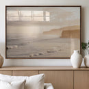 Misty Coastal Wall Art Canvas Print – Framed Golden Sunset by MyGreatCanvas | Canvas Wall Art Prints | Photo Prints & Wall Decor