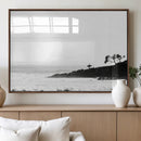 Surfer Cliffs Wall Art Canvas Print – Framed Black White by MyGreatCanvas | Canvas Wall Art Prints | Photo Prints & Wall Decor