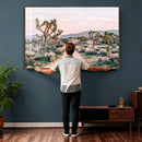 Joshua Tree Park Wall Art Canvas Print – Framed Desert Road by MyGreatCanvas | Canvas Wall Art Prints | Photo Prints & Wall Decor