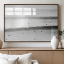 Black White Ocean Wall Art Canvas Print – Framed Coastal by MyGreatCanvas | Canvas Wall Art Prints | Photo Prints & Wall Decor