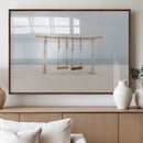 Beach Swing Wall Art Canvas Print – Framed Quiet Beach Art by MyGreatCanvas | Canvas Wall Art Prints | Photo Prints & Wall Decor