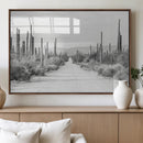 Winter Wall Art Canvas Print – Framed Cactus Path Art by MyGreatCanvas | Canvas Wall Art Prints | Photo Prints & Wall Decor