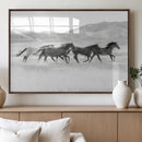 Wild Horses Running Wall Art Canvas Print, Framed Black by MyGreatCanvas | Canvas Wall Art Prints | Photo Prints & Wall Decor