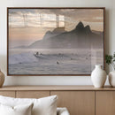 Sunset Surfing Wall Art Canvas Print – Framed Misty by MyGreatCanvas | Canvas Wall Art Prints | Photo Prints & Wall Decor