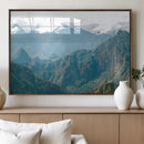 Misty Mountain Wall Art Canvas Print – Framed Cloudy Andean by MyGreatCanvas | Canvas Wall Art Prints | Photo Prints & Wall Decor