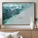 Minimal Beach Wall Art – Framed Ocean Swimming Canvas by MyGreatCanvas | Canvas Wall Art Prints | Photo Prints & Wall Decor