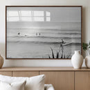 Surfer Silhouette Wall Art – Framed Calm Ocean Canvas by MyGreatCanvas | Canvas Wall Art Prints | Photo Prints & Wall Decor