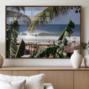 Tropical Shoreline Wall Art Canvas Print – Framed Surfer by MyGreatCanvas | Canvas Wall Art Prints | Photo Prints & Wall Decor