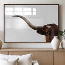 Texas Longhorn Wall Art Canvas Print – Framed Minimalist Cow by MyGreatCanvas | Canvas Wall Art Prints | Photo Prints & Wall Decor