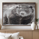 Grizzly Bear Wall Art Canvas Print – Framed Rustic Lodge Art by MyGreatCanvas | Canvas Wall Art Prints | Photo Prints & Wall Decor