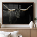 Longhorn Cattle Wall Art Canvas Print – Framed Texas Ranch by MyGreatCanvas | Canvas Wall Art Prints | Photo Prints & Wall Decor