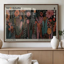 Modern Japanese Wall Art Canvas Print – Framed Abstract