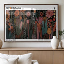 Modern Japanese Wall Art Canvas Print – Framed Abstract
