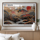Mount Fuji Wall Art Canvas Print – Framed Abstract Mount