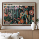 Yayoi Kusama Art Print Canvas – Abstract Mount Fuji Japanese