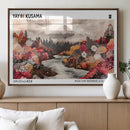 Modern Japanese Wall Art Canvas Print – Framed Abstract