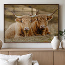 Highland Cow Wall Art Canvas Print – Framed Rustic Animal by MyGreatCanvas | Canvas Wall Art Prints | Photo Prints & Wall Decor