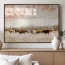 Cow Herd Wall Art Canvas Print – Framed Farmhouse Cattle by MyGreatCanvas | Canvas Wall Art Prints | Photo Prints & Wall Decor