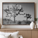 Joshua Tree Wall Art Canvas Print, Framed Monochrome Desert by MyGreatCanvas | Canvas Wall Art Prints | Photo Prints & Wall Decor